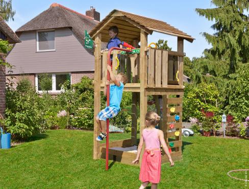 Jungle Cottage Fireman's Pole